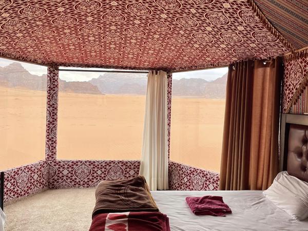 Zelt mit Ausblick - Wadi Rum